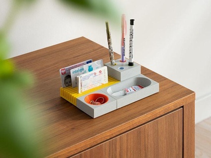 bauhaus tray design decor modern furniture contemporary decoration storage house 3d print model - Mito3D