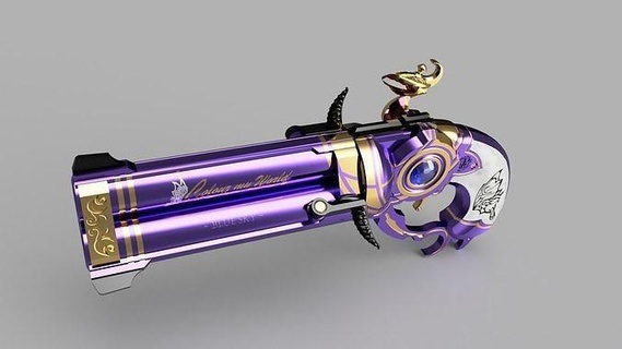 bayonetta 3 - cereza weapons cosplay prop weapon nintendo butterfly eyeglasses art blue glasses games fan diy platinium toys 3d print model - Mito3D