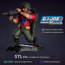 gi joe karakterler bazuka full figure oyuncaklar oyun karikatür oyna eğlence mücadele gijoe 3dmodel oyuncakları askeri yazdırılabilir koleksiyon zbrush aksiyon figürleri televizyon dizisi oyunlar ordu 3d print model - Mito3D