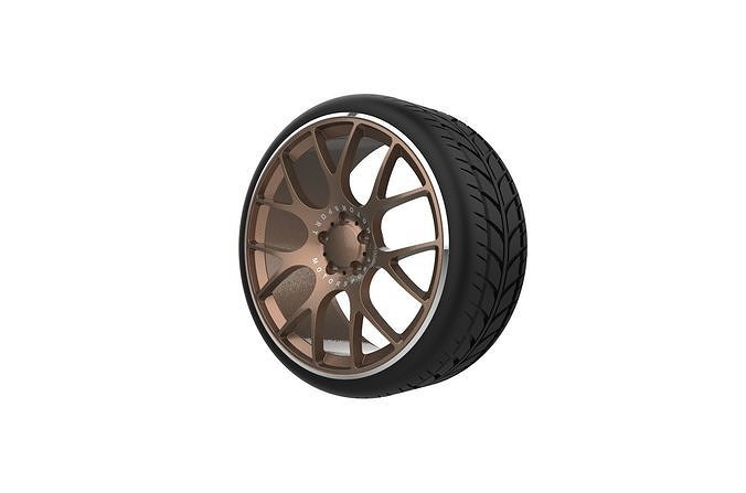 bbs ch-18 car wheel rim ch18 ch 18 tyre tire automotive sport racing hobby diy 3D print model - Mito3D