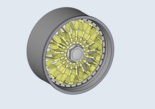 bbs cerchi pressofuso modello macchine macchina honecomb pettine ruota veicolo cerchio macchinari forma retrò design passatempo fai settore automobilistico 3d print model - Mito3D
