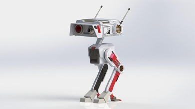bd 1 bd1 droide estrella guerras jedi caído orden modelo impresión guerra galaxias robot caida starwars caido juegos juguetes 3d print model - Mito3D