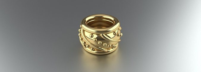 boncuk bilezik cazibe altın gümüş platin takı süslü dekoratif mücevher sterlin moda lüks yazdırılabilir Sanat mücevherler 3D print model - Mito3D