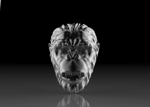 talão de macaco jóias ape kong 3d cnc imprimir a cabeça outros 3d print model - Mito3D