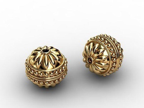 beads bali fashion bead bracelet 3djewelry jewelry gold elegant silver cad ring diamond handmade stones gems printable beauty beadbrothers aurum other 3d print model - Mito3D
