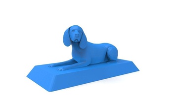 beagle 3d drucken bereit modell hund gedruckt hündchen tier kunst skulpturen 3d print model - Mito3D