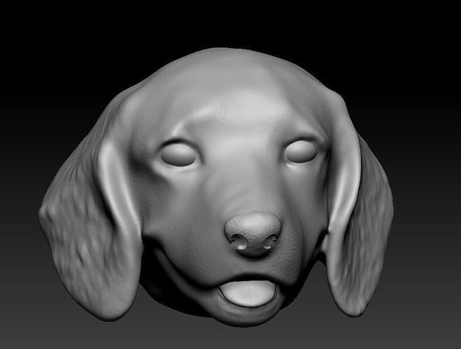 beagle perro animal mascota llavero Arte esculturas 3D print model - Mito3D