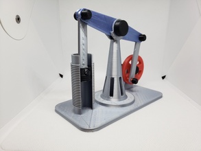 fascio motore vapore alimentato ingegnere cilindro pistone ciclo giochi giocattoli 3d print model - Mito3D