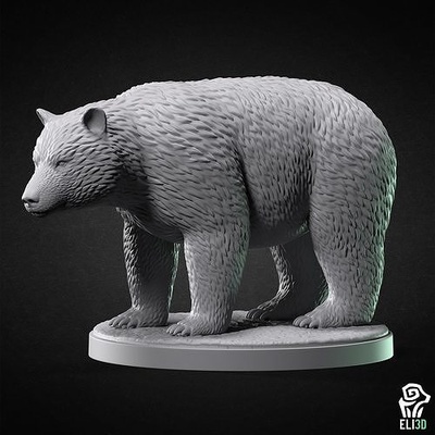 orso animale animali statua miniatura scultura figura fauna selvatica arte sculture palude 3d print model - Mito3D