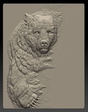 orso sollievo 3d Stampa arte scultura immagine sculture 3d print model - Mito3D