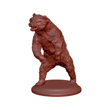 orso 3d stampa modello arrabbiato animale arte cnc grizzly testa caccia fresatura muffa stampa scultura sculture selvaggio decorazione mammifero statua fatto mano 3d print model - Mito3D