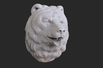 bear head 3d model art statue sculpture anatomy animals ring portrait gold necklace gallery figurine teddy science fashion beauty silver sculptures 3d print model - Mito3D