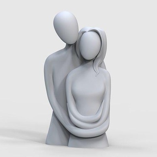 ours étreinte couple décoration réaliste fourrure embrassant 3d modèle professionnel artiste personnalité charme fantaisie vivant chambre maison décor 3d print model - Mito3D