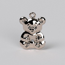 orso pendat gioielli ciondoli animali teddy sfida bear 3d print model - Mito3D