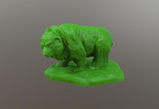 estatua del oso art animal imprimible antiguo cuerpo bestia ursa escultura la grizzly teddy naturaleza las esculturas 3d print model - Mito3D