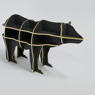 Urso estrutura 3d impressão animais decoração pelúcia imprimível Projeto arte presente cadeau enigma esculturas 3d print model - Mito3D