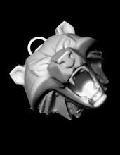 bear ursine medallion witcher 3 inspired thewitcher3 geralt monster art scans replicas 3d print model - Mito3D