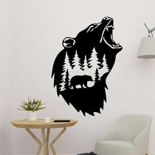 Urso parede decoração animal pulseira Customizável personalizado personalizador decorações decorativo brinco geométrico urso pardo casa polar arte 3d print model - Mito3D