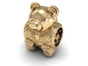 bears jewelry bear mammal animals plush charm pendants 3d print model - Mito3D
