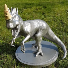 canavar boynuz heykel daniel kehanet kutsal kitap deccal boynuz dinozor hayvan sanat heykeller 3d print model - Mito3D