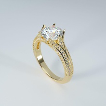 bella 8mm giro di diamanti anello fiore in 3d il modello stampa gioielli oro bianco fidanzamento argento stampabile lusso carati gemma moda brillant vintag e bellezza cad anelli 3d print model - Mito3D