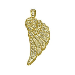 beautiful angle wing diamond pendant fashion beauty ring gem gold jewel jewellery jewelry 3d cad design printable customize golg silver necklaces pendants 3d print model - Mito3D