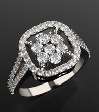 beautiful brilliant ring jewelry amethyst diamant diamond emerald engagement gem gemstone gold jewel platinum rings silver solitaire wedding fashion beauty 3d print model - Mito3D