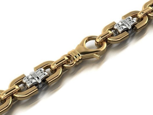 belle chaîne or bracelet bijoux imprimable argent nature impression colliers goujat femelle femmes exclusif stl obj mode haute polygonal bracelets 3d print model - Mito3D