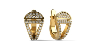 beautiful earrings jewelry earring jewllery jewels gems diamonds pretty nice light dana rebecca designs 3d print model - Mito3D