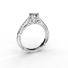 schöne engagement ring 4 mm zentrale Stein Schmuck Ringe Hochzeit Juwel diamond gold kostbar gem 3d print model - Mito3D