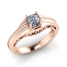 bellissimo anello di fidanzamento foglie gioielli oro diamanti moda e bellezza nozze argento gioiello engagem soft diamante gemma stampabile matrimonio brillante regalo anelli 3d print model - Mito3D