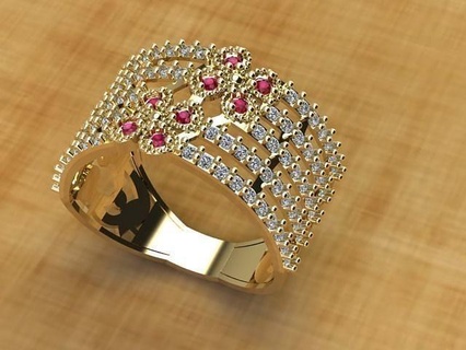 wunderschönen Edelsteine Ring Gold Silber druckbar Diamant Schmuck Hochzeit Juwel Sterling Mode Platin Schönheit Prototyp entwickeln Finger Ringe 3d print model - Mito3D