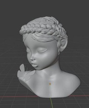 beautiful girl head 3d model printing 3dprint highdetails games toys 3d print model - Mito3D