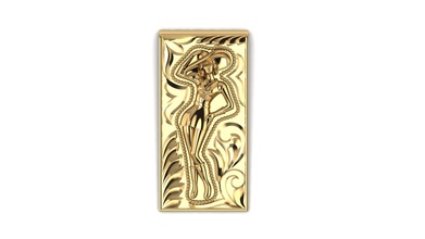 beautiful girl pendants jewelry cnc pendant gold wood art 3d print model - Mito3D