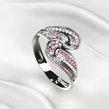 bellissimo d'oro squillare moda rinoceronte stampabile 3dprint gioielleria oro diamanti gemma pietra preziosa gioiello diamante Fidanzamento nozze anelli 3d print model - Mito3D