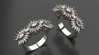 bella marchesa anello brillante la di fidanzamento moda gemma oro argento stampabile e bellezza brillant diamant gioielli diamanti jplatinum matrimonio sterlina vintag abbigliamento gioiello anelli 3d print model - Mito3D