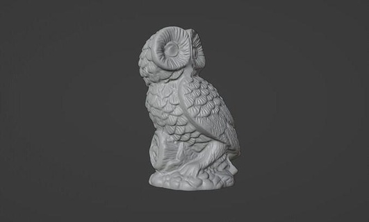 güzel baykuş dekorasyon 3dprint hayvanlar dekor kuş hayvan iç doğa Sanat ev heykelcik yazdırılabilir heykel kolye heykeller 3d print model - Mito3D