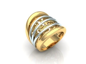 lindo anel joalheria ouro símbolo brilhando imprimível luxo engagem roupa prata diamante precioso vidrado metálico noivado jóias moda esterlina beleza 3d print model - Mito3D