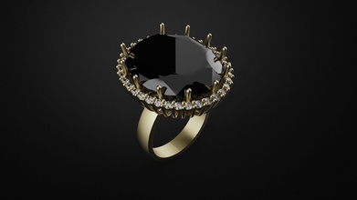 beautiful ring jewelry gold silver jewel diamond jewellery gem fashion platinum brilliant white beauty brillant rings 3d print model - Mito3D