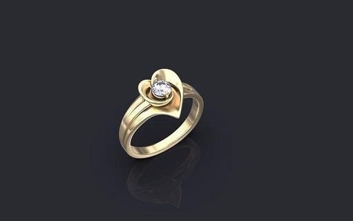 beautiful ring jewelry gold luxury shining rings 3d print model - Mito3D