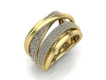 wunderschönen Ring Schmuck Gold Silber Diamant druckbar disjunkt Juwel Ringe isoliert Weiß Platin Mode Schönheit Kunst Design 3d print model - Mito3D