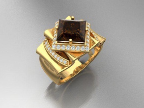 schönen ring schön Schmuck gold Silber Luxus Diamant-ring Platin genial gem Mode-Schönheit Ohrring bedruckbar ist - Armband Saphir brillant Bekleidung ruby diamant Ringe 3d print model - Mito3D