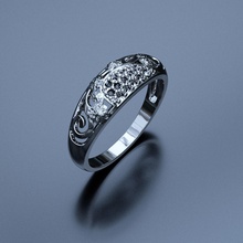 beautiful ring size stones model available stl format geometry healed fixed rp magics software ready prototyping jewelry rings 3d print model - Mito3D
