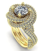 hermoso anillo 94 bvlgari pendientes Kolco sergi dlya pechati 3dmodel imprimible libra esterlina Moda plata enganchar platino joyería compromiso joya anillos 3d print model - Mito3D