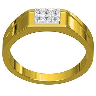 wunderschönen einfach Herren Engagement Ring Diamant Gold Schmuck Juwel Silber Sterling Hochzeit Schönheit Ringe 3d cad Design 3d print model - Mito3D