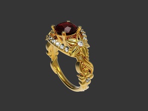 wunderschönen solitär ring gold hochzeit schmuck diamant silber platin engagement smaragd rubin saphir topas amethyst juwel brillant edelstein ringe 3d print model - Mito3D