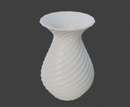 beautiful spiral 3d printed planter - succulent mini hobby-diy 3dprint printable printing render vase hobby diy other 3d print model - Mito3D