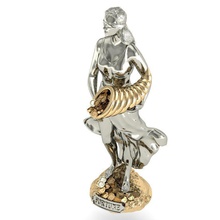 belle statue of fortune imprimable goujat bois coupe exclusif mode or rhiho cnc art argent sculptures 3d print model - Mito3D