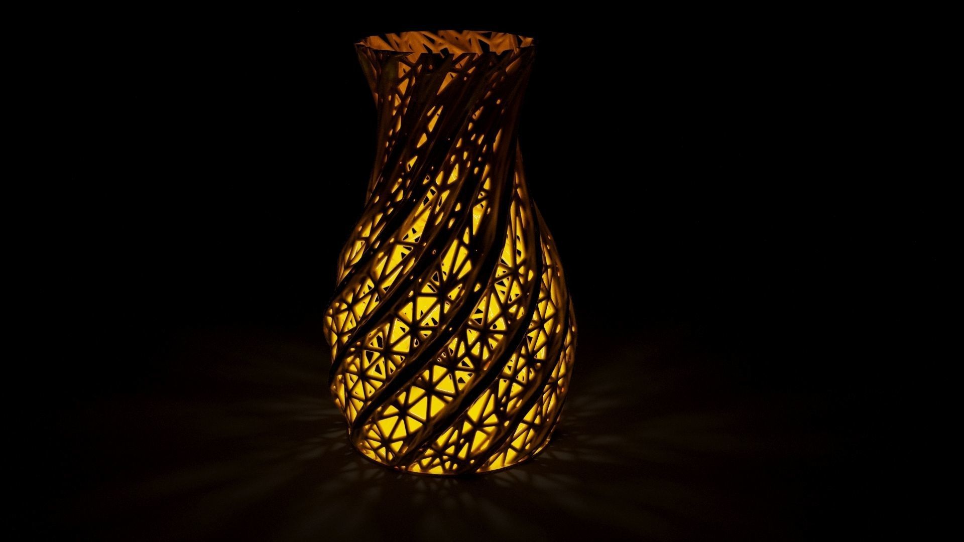 beautiful vase decor voronoi interior decoration 3d printing vintage art 3D print model - Mito3D