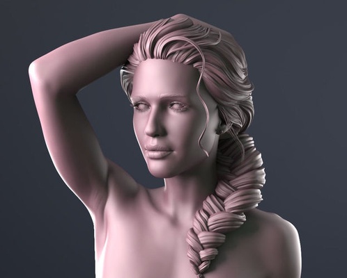 beautiful woman erotic body chracter printer art sculptures 3d print model - Mito3D